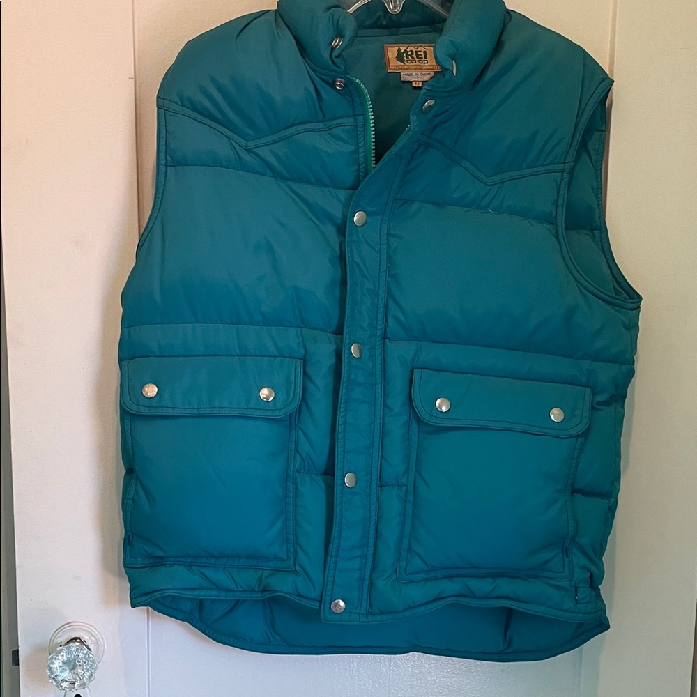 REI Women's Teal Puffer Vest